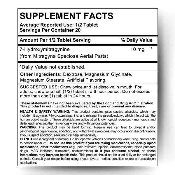 Zana 7-Oh Tablets - Energy booster Tablets