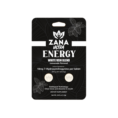 Premium Ultra White Vein Tablets for Focus, Energy & Euphoria