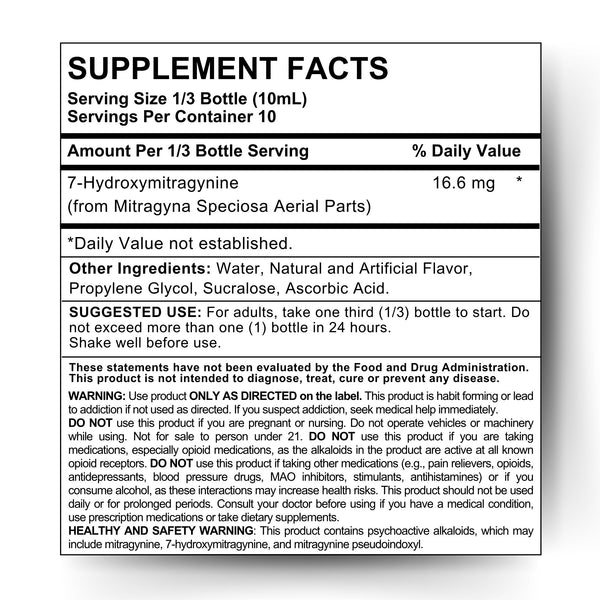 Zana Seven 7-OH Shot with Potent Alkaloids Extract