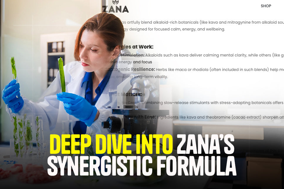 Combining Adaptogens and Alkaloids: A Deep Dive into Zana’s Synergistic Formula