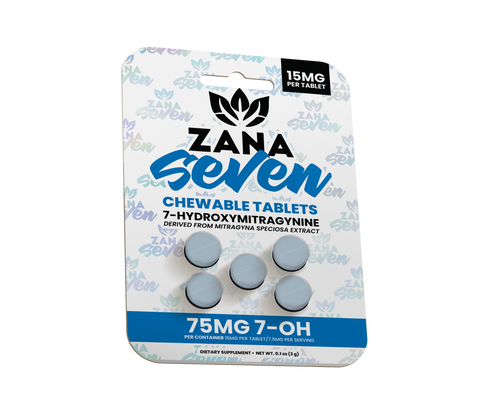 Zana Seven Tablet Blister Packs With Premium Alkaloid Extract