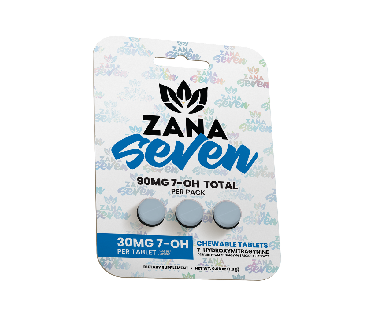 Zana Seven Tablet Blister Packs With Premium Alkaloid Extract